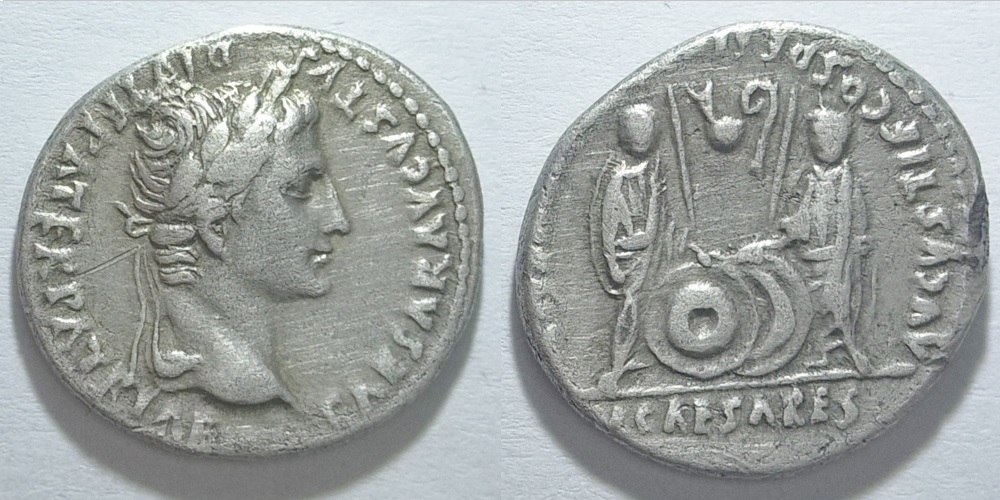 Numizmatika -Augustus ezüst denár