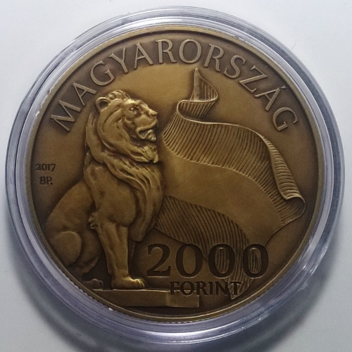 Kossuth-tér 2000 forint bronz